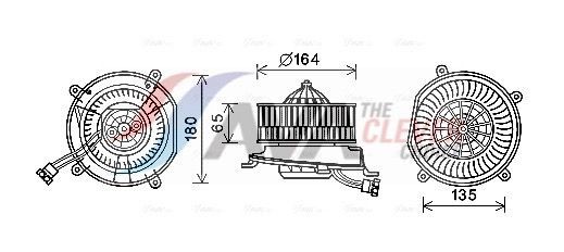 AVA COOLING SYSTEMS MS8674: Electromotor, ventilatie interioara fara rezistenta