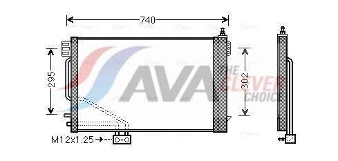 AVA COOLING SYSTEMS MSA5200D: Kondenzátor klimatizácie ** CLEVER FIT ** s vysusacom