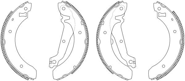 MINTEX MSK057: Piduriklotside komplekt Shoe Kit koos rattapiduri silindriga