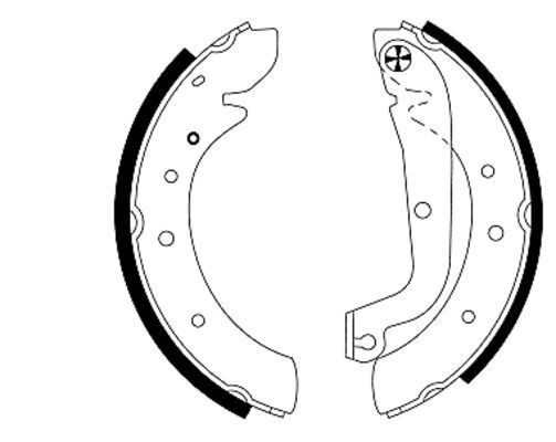 MINTEX MSK170: Piduriklotside komplekt Shoe Kit koos rattapiduri silindriga