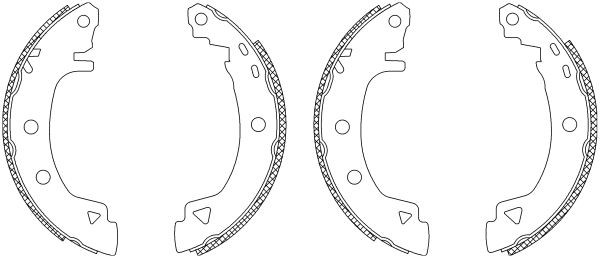 MINTEX MSK213: Piduriklotside komplekt Shoe Kit koos rattapiduri silindriga