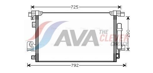 AVA COOLING SYSTEMS MT5210D: Kondensor, klimatanläggning ** CLEVER FIT ** med avfuktare