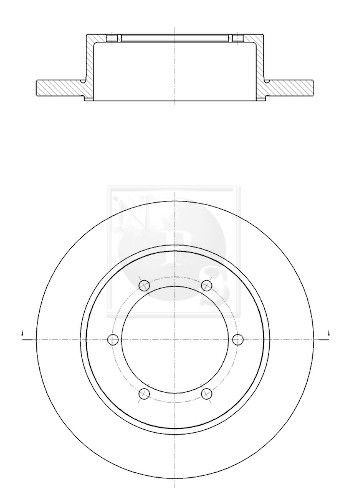 NPS N331N09: Piduriketas Tagasild, Ø: 280mm, täis, Ø: 280mm