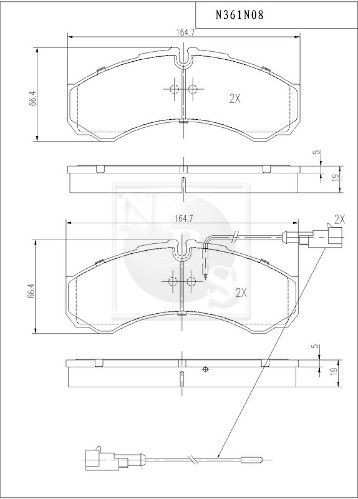 NPS N361N08: Piduriklotsid Tagasild