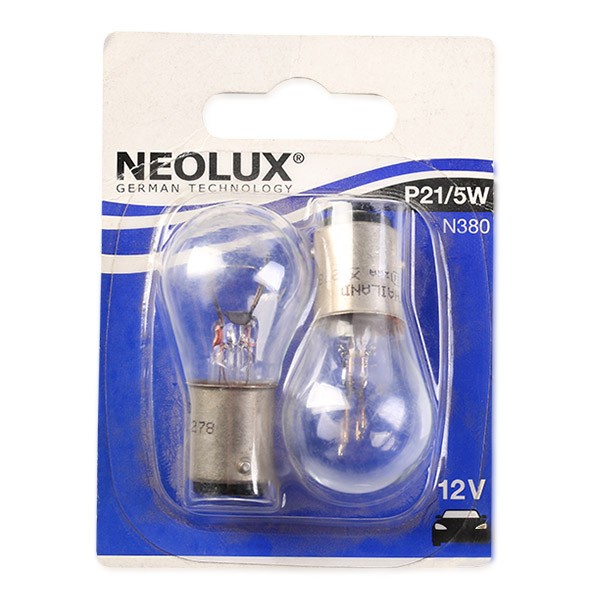 NEOLUX® N380-02B: Lampadina indicatore direzione 12V, P21/5W