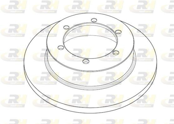 ROADHOUSE NSX1191.10: Piduriketas Tagasild, Ø: 280mm, täis, Ø: 280mm