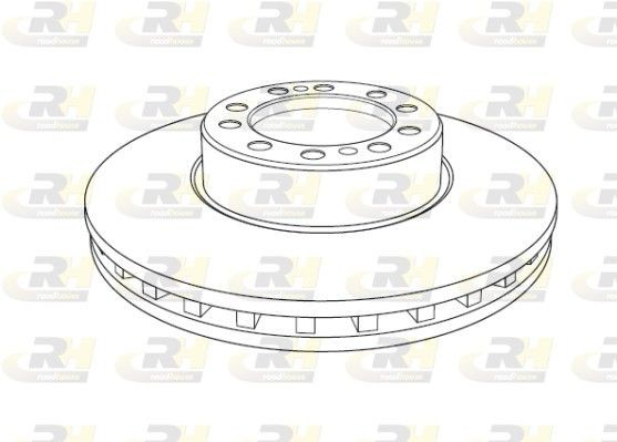 ROADHOUSE NSX1193.20: Piduriketas Esisild, Ø: 434mm, õhutusega, Ø: 434mm