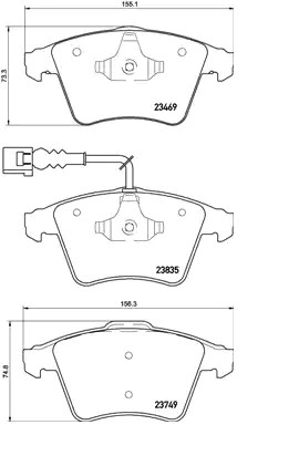 BREMBO P 85 149: Piduriklotsid PRIME LINE koos lisadega, koos stopperrõngaga, koos kokkusurumisvastase plekiga