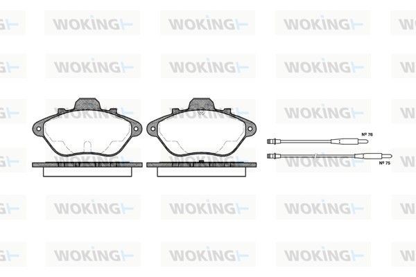 WOKING P2103.14: Piduriklotsid Esisild, koos lisadega, koos kleepfooliumiga