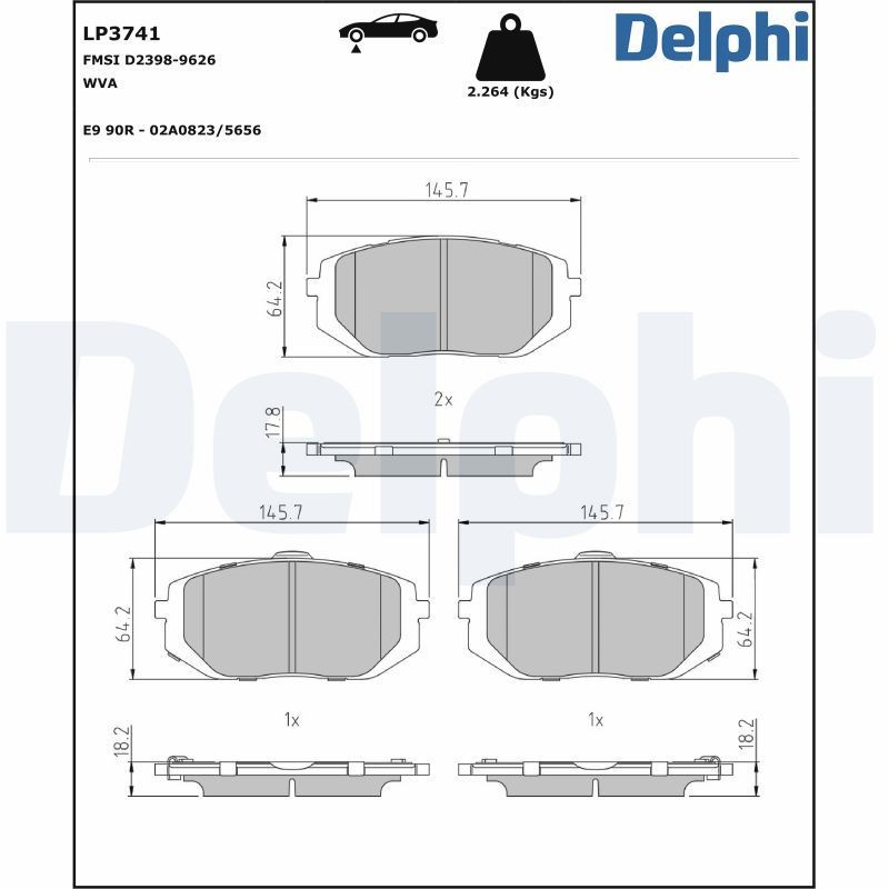 DELPHI PCK2: Tolmukaitse komplekt, Amordid Tagasild, Esisild
