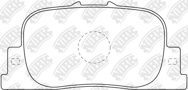 NiBK PN1431 Bremsbeläge Hinterachse