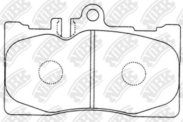NiBK PN1455: Plaquettes de frein Essieu avant