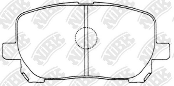 NiBK PN1470: Kit pastiglie freni Assale anteriore