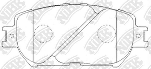 NiBK PN1479: Plaquettes de frein Essieu avant