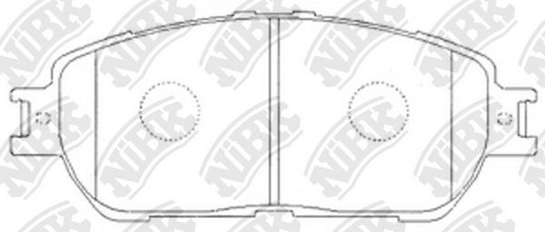 NiBK PN1480: Bromsbelägg framaxel