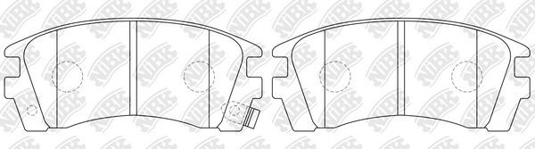 NiBK PN1497: Plaquettes de frein Essieu avant