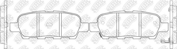 NiBK PN9805: Kit pastiglie freni Assale anteriore