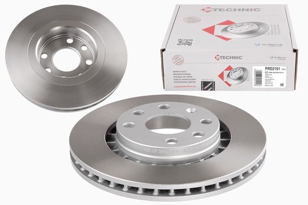 PROTECHNIC PRD2101: Piduriketas Ø: 256mm, sisemine õhutus, Ø: 256mm, värvitud, koos kruvidega