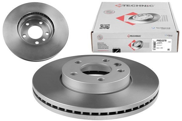 PROTECHNIC PRD2278: Piduriketas Ø: 308mm, sisemine õhutus, Ø: 308mm, värvitud