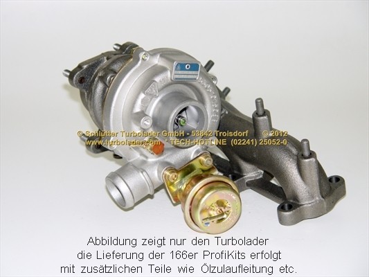 SCHLÜTTER TURBOLADER PRO-00020: Turbod koos paigaldus-/kinnitusmaterjaliga, õli juurdevoolu torustikuga, proturbo concept ® - KIT with ADVANCED GUARANTEE