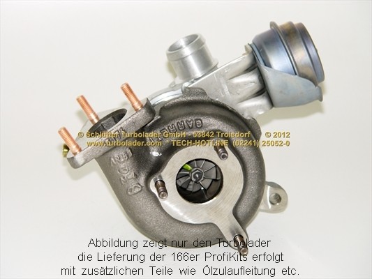 SCHLÜTTER TURBOLADER PRO-00060: Turbod koos paigaldus-/kinnitusmaterjaliga, õli juurdevoolu torustikuga, proturbo concept ® - KIT with ADVANCED GUARANTEE