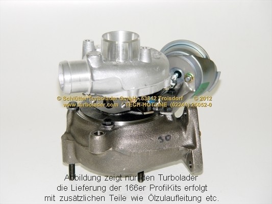 SCHLÜTTER TURBOLADER PRO-00100 D: Turbod koos paigaldus-/kinnitusmaterjaliga, õli juurdevoolu torustikuga, õli äravoolu torustikuga, proturbo concept ® - PLUS with ADVANCED GUARANTEE.