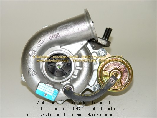SCHLÜTTER TURBOLADER PRO-00155: Turbod koos paigaldus-/kinnitusmaterjaliga, õli juurdevoolu torustikuga, proturbo concept ® - KIT with ADVANCED GUARANTEE