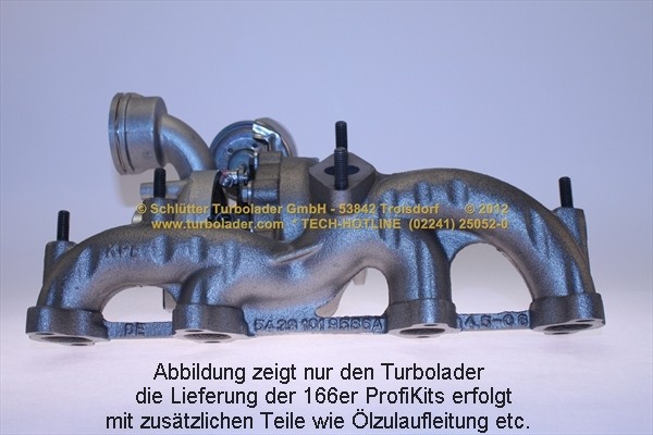 SCHLÜTTER TURBOLADER PRO-00320: Turbod koos paigaldus-/kinnitusmaterjaliga, õli juurdevoolu torustikuga, proturbo concept ® - KIT with ADVANCED GUARANTEE