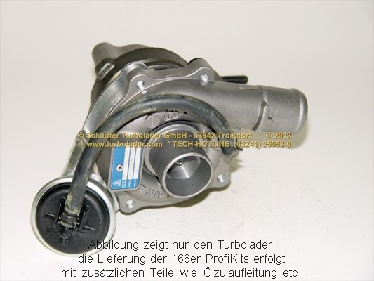 SCHLÜTTER TURBOLADER PRO-00345: Turbod koos paigaldus-/kinnitusmaterjaliga, õli juurdevoolu torustikuga, proturbo concept ® - KIT with ADVANCED GUARANTEE