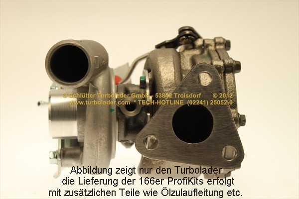 SCHLÜTTER TURBOLADER PRO-00365: Turbod koos paigaldus-/kinnitusmaterjaliga, õli juurdevoolu torustikuga, proturbo concept ® - KIT with ADVANCED GUARANTEE