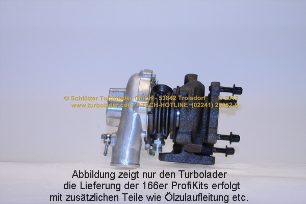 SCHLÜTTER TURBOLADER PRO-00520: Turbod koos paigaldus-/kinnitusmaterjaliga, õli juurdevoolu torustikuga, proturbo concept ® - KIT with ADVANCED GUARANTEE