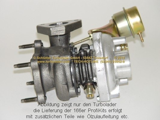 SCHLÜTTER TURBOLADER PRO-00540: Turbod koos paigaldus-/kinnitusmaterjaliga, õli juurdevoolu torustikuga, proturbo concept ® - KIT with ADVANCED GUARANTEE