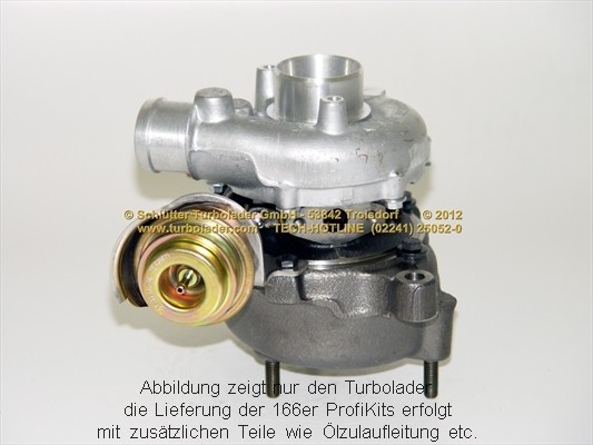 SCHLÜTTER TURBOLADER PRO-00550: Turbod koos paigaldus-/kinnitusmaterjaliga, õli juurdevoolu torustikuga, proturbo concept ® - KIT with ADVANCED GUARANTEE