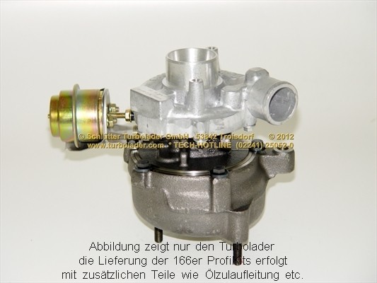 SCHLÜTTER TURBOLADER PRO-00560: Turbod koos paigaldus-/kinnitusmaterjaliga, õli juurdevoolu torustikuga, proturbo concept ® - KIT with ADVANCED GUARANTEE