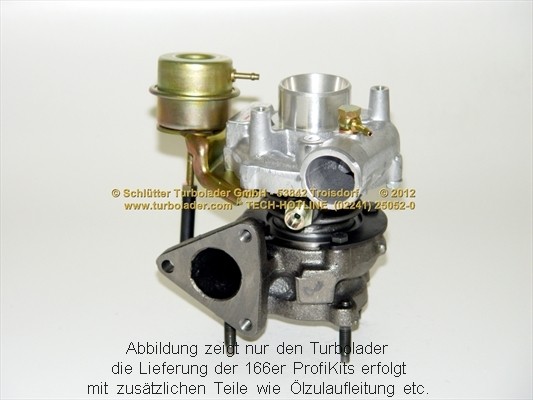 SCHLÜTTER TURBOLADER PRO-00600: Turbod koos paigaldus-/kinnitusmaterjaliga, õli juurdevoolu torustikuga, proturbo concept ® - KIT with ADVANCED GUARANTEE