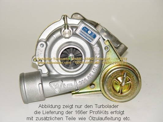 SCHLÜTTER TURBOLADER PRO-01000: Turbod koos paigaldus-/kinnitusmaterjaliga, õli juurdevoolu torustikuga, proturbo concept ® - KIT with ADVANCED GUARANTEE