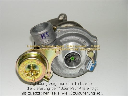 SCHLÜTTER TURBOLADER PRO-01130: Turbod koos paigaldus-/kinnitusmaterjaliga, õli juurdevoolu torustikuga, proturbo concept ® - KIT with ADVANCED GUARANTEE