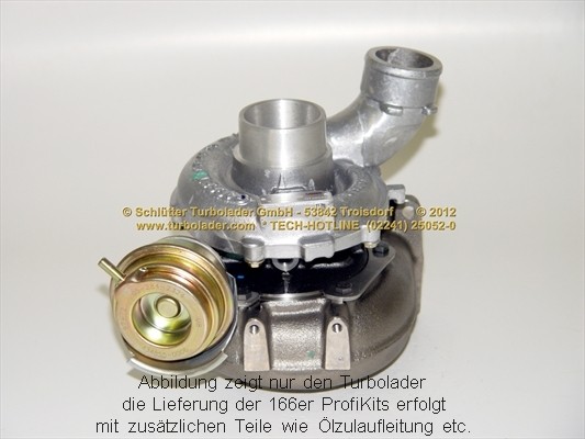 SCHLÜTTER TURBOLADER PRO-02020: Turbod koos paigaldus-/kinnitusmaterjaliga, õli juurdevoolu torustikuga, proturbo concept ® - KIT with ADVANCED GUARANTEE