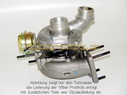 SCHLÜTTER TURBOLADER PRO-02090: Turbod koos paigaldus-/kinnitusmaterjaliga, õli juurdevoolu torustikuga, proturbo concept ® - KIT with ADVANCED GUARANTEE