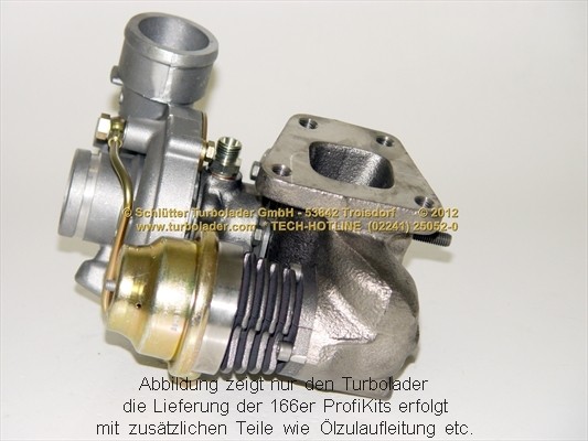 SCHLÜTTER TURBOLADER PRO-02170: Turbod koos paigaldus-/kinnitusmaterjaliga, õli juurdevoolu torustikuga, proturbo concept ® - KIT with ADVANCED GUARANTEE