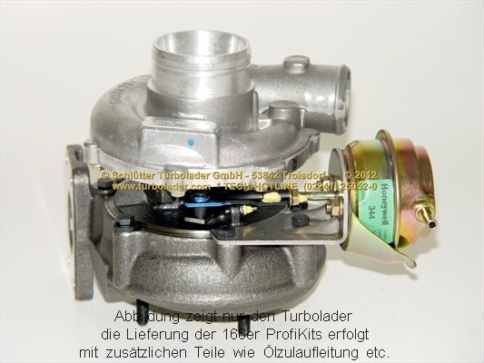 SCHLÜTTER TURBOLADER PRO-02340: Turbod koos paigaldus-/kinnitusmaterjaliga, õli juurdevoolu torustikuga, proturbo concept ® - KIT with ADVANCED GUARANTEE