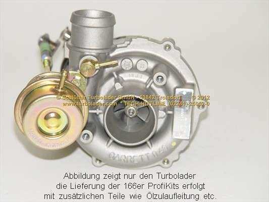 SCHLÜTTER TURBOLADER PRO-02350: Turbod koos paigaldus-/kinnitusmaterjaliga, õli juurdevoolu torustikuga, proturbo concept ® - KIT with ADVANCED GUARANTEE