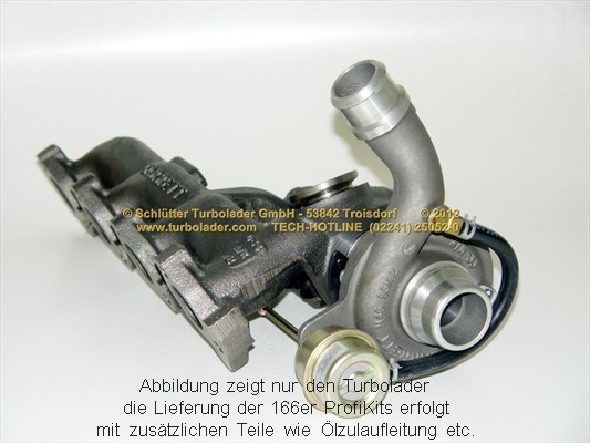 SCHLÜTTER TURBOLADER PRO-07010: Turbod koos paigaldus-/kinnitusmaterjaliga, õli juurdevoolu torustikuga, proturbo concept ® - KIT with ADVANCED GUARANTEE