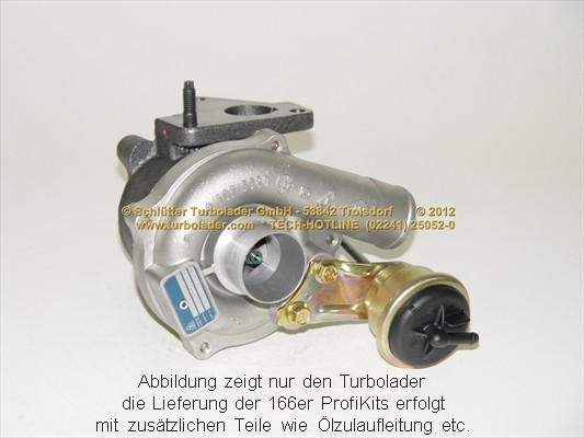 SCHLÜTTER TURBOLADER PRO-09170: Turbod koos paigaldus-/kinnitusmaterjaliga, õli juurdevoolu torustikuga, proturbo concept ® - KIT with ADVANCED GUARANTEE