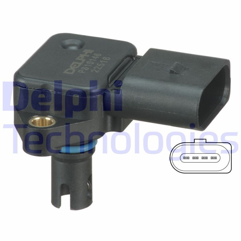 DELPHI PS10146: Sensor, sugerørstryk