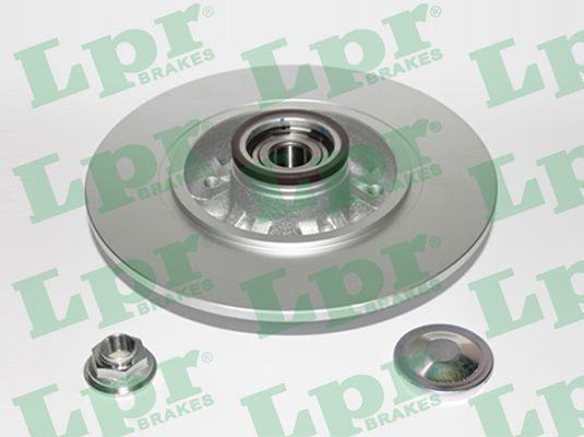 LPR R1078PRCA: Disc de frână LPR HUB BRAKE DISC LINE - FULL COATED Ř: 260mm, plin, Ř: 260mm, cu acceasorii, acoperit (cu un strat protector), cu senzor ABS, cu set rulmenti roata, cu piulita