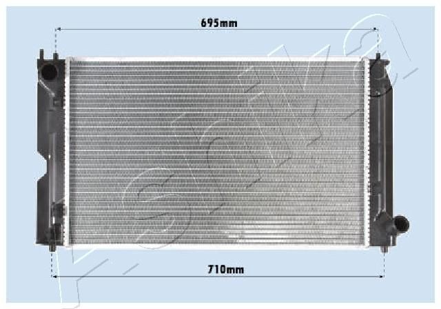 ASHIKA RDA153111: Radiator, racire motor Aluminiu, plastic