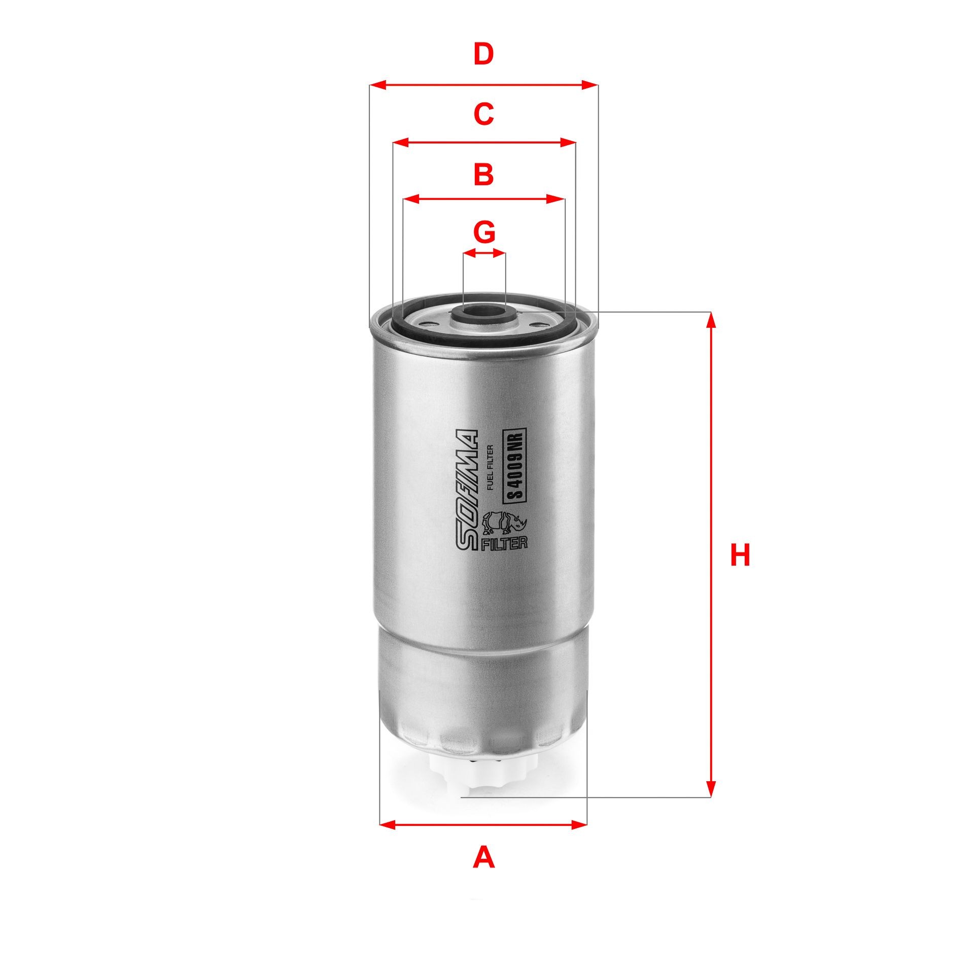 SOFIMA S 4009 NR: Kütusefilter