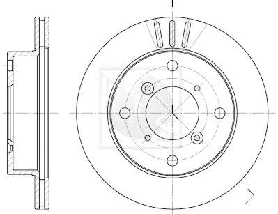 NPS S330I08: Piduriketas Esisild, Ø: 231mm, õhutusega, Ø: 231mm
