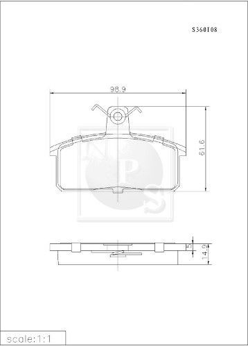 NPS S360I08: Piduriklotsid Esisild